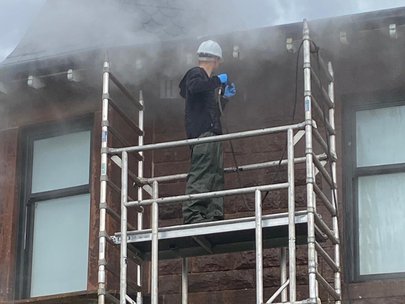Doff Cleaning with Scaffolding